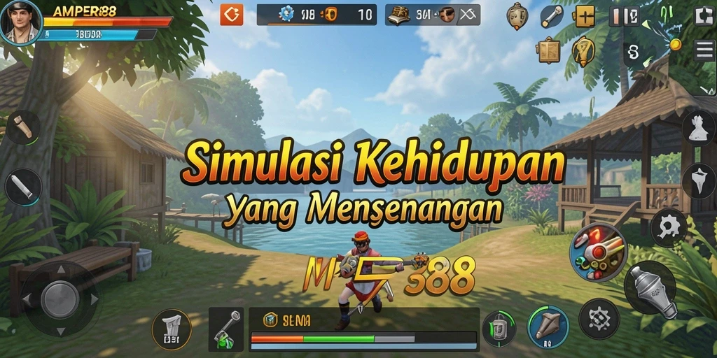 Tampilan gameplay <strong>AMPER88</strong> yang imersif dan menantang.
