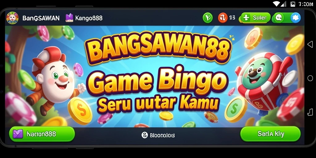 Tampilan gameplay seru di BANGSAWAN88 dengan suasana Bingo.