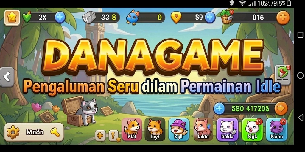Tampilan gameplay seru dan interaktif dari DANAGAME.
