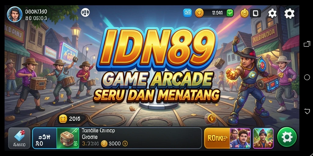Tampilan gameplay seru IDN89 dengan tantangan arcade yang mengasyikkan.
