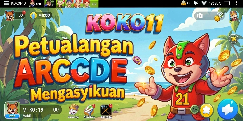 Tangkapan layar gameplay KOKO11 yang penuh warna dan aksi seru.