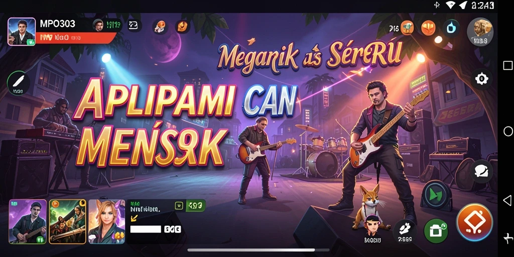 Tampilan menarik dari gameplay musik di MPO303.