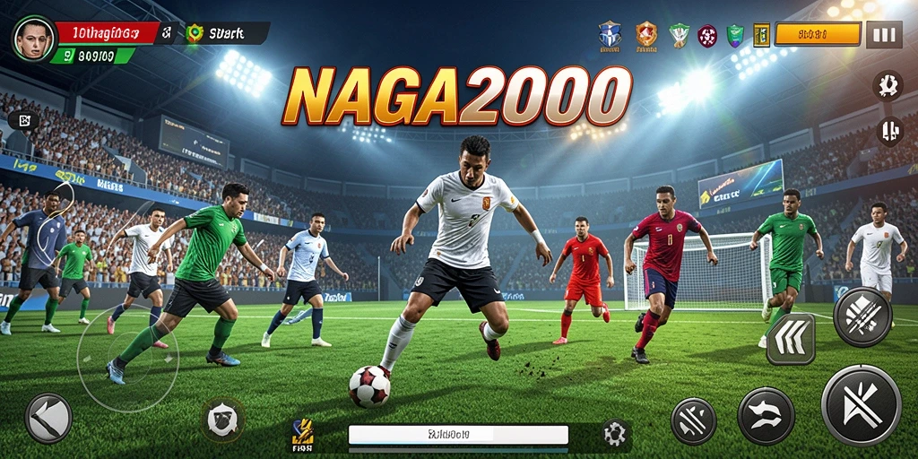 Gambaran gameplay NAGA2000 dengan aksi olahraga yang seru.