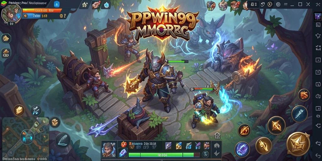 Tangkapan layar PPWIN99 menunjukkan aksi mendebarkan dalam gameplay MMORPG.