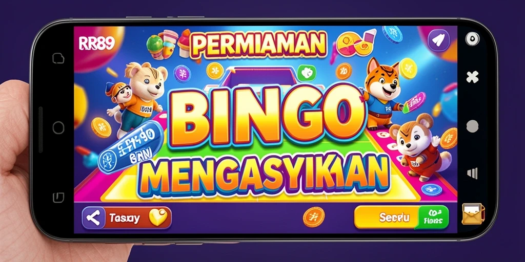 Screenshot gameplay RR89 menampilkan keseruan saat bermain Bingo bersama teman.